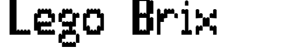 Lego Brix font preview